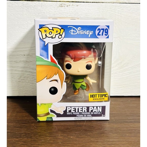 Funko Pop Peter Pan #279 Disney Movie Vinyl Figure Hot Topic Exclusive - Picture 1 of 6